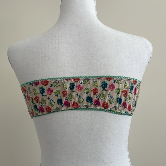 Kimchi Blue Colorful Bandeau Bralette. Large - Picture 2 of 6